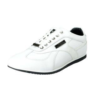 Versace Collection Men's White Leather Sneakers